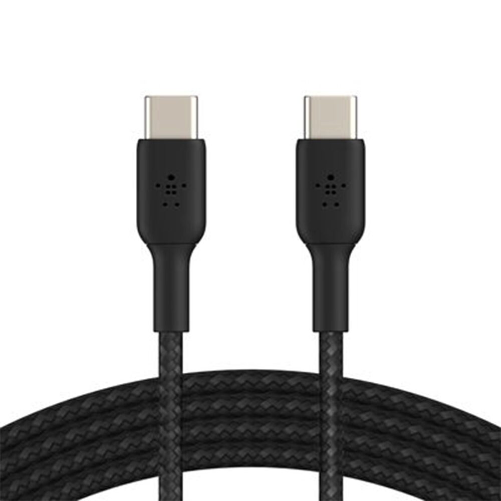 Cable USB Tipo C a Tipo C Trenzado 2m 3A Alta Resistencia y Carga Rápida
